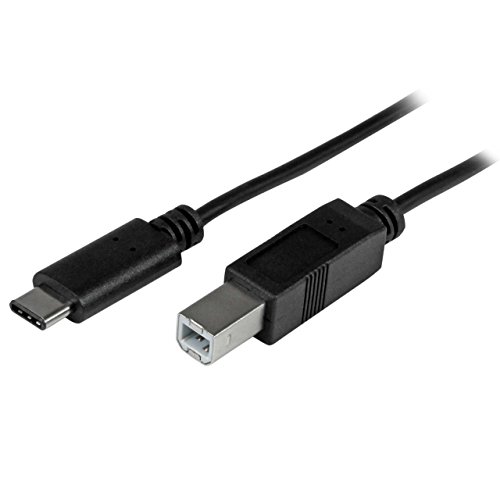 StarTech.com 2m 6ft USB C to USB B Cable - USB 2.0 - USB Type C Printer Cable M/M - USB 2.0 Type-C to Type-B Cable (USB2CB2M)