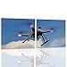 Produktbild Feeby. Leinwandbild Bilder Wand Bild - 2 Teile - 180x90 cm, quadratische Form Wandbilder Kunstdruck, DROHNE, TECHNOLOGIE, GRAU, BLAU