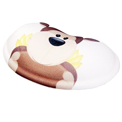HIMRY weiche Handballen Auflage, Ergonomisch geformte Silikon Handauflage, Gel Handgelenkauflage mit Lustigem Cartoon Motiv, Rutschfeste Flex Auflage, Brauner Orang-Utan, KXC5113 browngorilla - 4