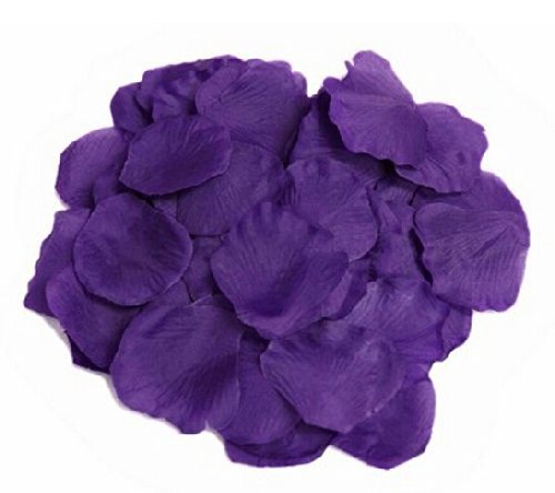 FreshGadgetz 1000 Rosenblätter Blütenblätter aus Seide (1000 Purple petals) – Rosenblätter – Getrocknete Rosenblätter - 2