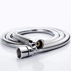 New SSE Online SS-304 Grade Flexible Shower Hose Pipe (Chrome)