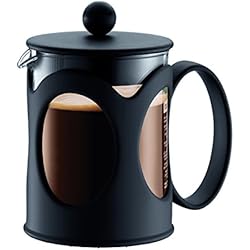 Bodum - 10683-01 - Kenya - Cafetière à Piston 4 Tasses - 0,5 L - Noire