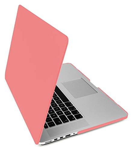 MyGadget MacBook Pro Retina 15 Zoll *Gummi* Case - Model Anfang ´13 - Mitte ´16 (A1398) Plastik Mac Hülle Schutzhülle Hartschale Cover (Rosa)