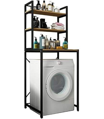 Étagère De Rangement 3 Niveaux Au-Dessus Machine à Laver - Taotigzu Multifonction Avec Crochet - Gain De Place Salle De Bain