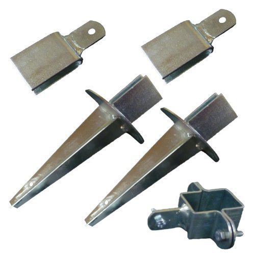 Preisvergleich Produktbild 10 Eck-Strebensets f. Z-Profil Pfahl Wildzaun Forstzaun