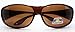 Produktbild Überzieh-Sonnenbrille Polarisierend, bekannt vom Teleshopping bis max. Brillengrösse B135*H35mm XxL = GROSS! (Braun)