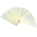 TRIXES 50 False Nail Art Tips Sticks Display Fan Board Polish Practice White