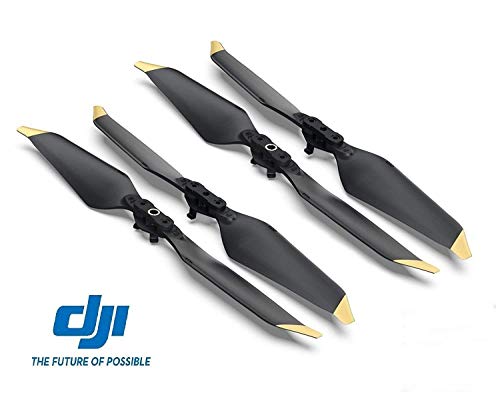 Preisvergleich Produktbild 2 Paar DJI Mavic Pro Platinum geräuscharm schnellverschlussbetätigung 8331 Propeller mit Gold Spitze