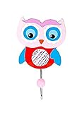 Single Children's Owl Coat Hook Door Wall Hook for Owl Themed Nursery or Bedroom