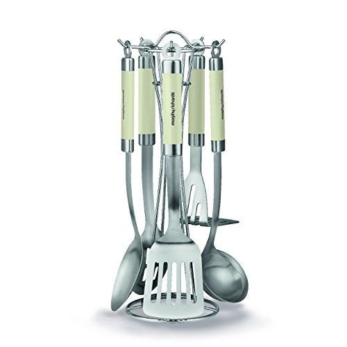 Morphy Richards 5-teiliges Kochutensilien-Set, Elfenbeinfarben Cremefarben