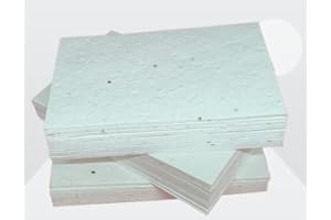 Mankey Monkey Plantable Wildflower Seed 250gsm Business Card Blanks (100), White