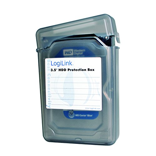 LogiLink UA0133 Festplatte Schutzhülle für 1x 8,9 cm (3,5 Zoll) HDD, schwarz - 2