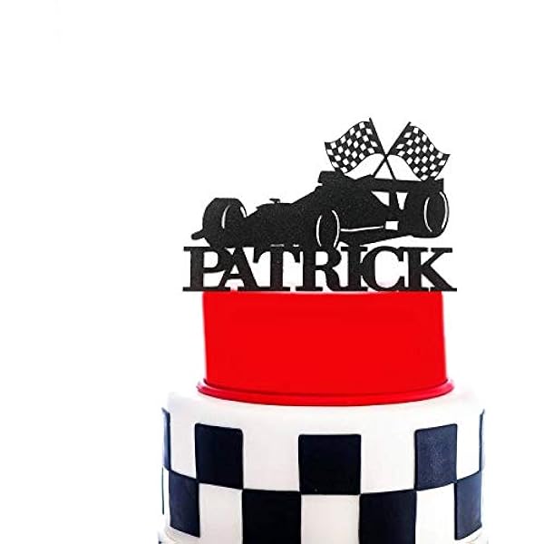 Figurine De Voiture De Course Formule 1 Nom Personnalise Ferrari Decoration De Gateau De Course Decoration D Anniversaire De Voiture Amazon Fr Cuisine Et Maison