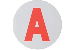 TURBOCAR - Disque A Voiture - Disque A Jeune conducteur Auto - Fixation adhésive - Ø 15cm - A Apposer sur Le véhicule - Disque adhésif spécial Jeune conducteur - Diamètre règlementaire de 15cm