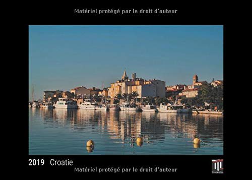 Croatie 2019 édition noire calendrier mural timokrates calendrier photo calendri