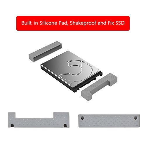 ELUTENG Festplattengehäuse 2.5 Zoll Externes Festplatten Gehäuse USB 3.0 für 7 & 9.5 mm 2.5” SATA HDD SSD Hard Drive Enclosure 2TB 5Gbps External HDD Gehäuse - 4