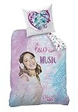 Violetta - Kinder Wende Bettwäsche - Linon Reißverschluss Music 135/200cm