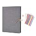 Produktbild BSET BUY Fotoalbum zum Selbstgestalten Leder Scrapbook Album Schwarze Seiten Fotobuch Fotoalben zum Einkleben