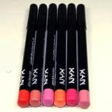 Nyx Cosmetics Long Lasting Slim Lip Liner Pencils 6 Colors