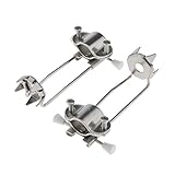 Sharplace 2Pieces Stainless Steel Retractable 5 Prong Cane Snow Clips Crutch Ice Grips