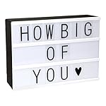 LitEnergy ~ Boite LED Cinéma ~ ~ Film Boite à lumière avec lettres flexible.