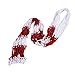 NUOLUX Net Netz-Tasche für Volleyball Basketball Fußball Tragbar Nylon Geflochten (Rot + Weiß)