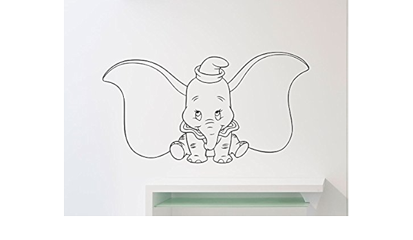 Dumbo Elephant Mur En Vinyle Disney Dessin Anime Flying Elephant Vinyle Autocollant Maison Chambre D Enfant Interieur Enfants Chambre De Bebe Art Decor Mural Amovible En Vinyle Autocollant me Amazon Fr Bebe Et