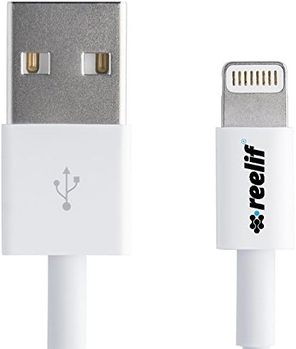 Reelif Premium Lightning USB iPhone cable 3 FT / 0.9 m Long life for iPhone 7 / 6S / 6 / SE / 5S Ipad Ipod (white)