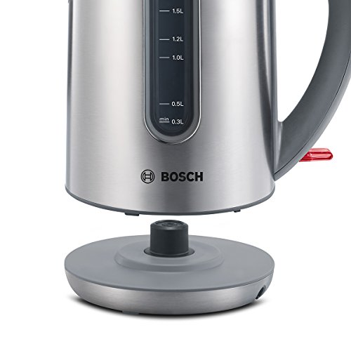 Bosch TWK7901 Wasserkocher, Dampfstopp-Automatik, entnehmen Kalkfilter, 2200 W, edelstahl / hellgrau - 2