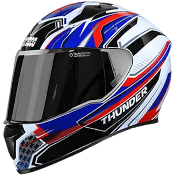 Studds Thunder D8 (M, Visor, White 