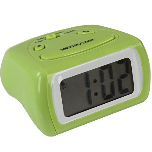 Jago Digitalwecker Reisewecker Wecker für den Nachttisch mit anschwellendem Alarmton, Displaybeleuchtung auf Tastendruck Snooze mit Farbwahl - 6