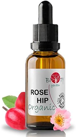 biOty garden Organic Rosehip Oil Certified Soil Association Cold Pressed Origin Chile 30ml