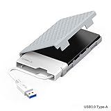 El gabinete portátil USB3.0 brinda velocidad de datos SuperSpeed de 5 Gbps USB para discos duros SATA externos de 2.5 pulgadas y 5 voltios; Espesor de disco duro de 9,5 mm / 7 mm: HDD, SSD y SSHD que se conectan a la PC de escritorio y a la computadora portátil a través del cable USB tipo A