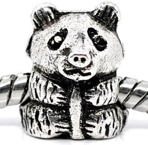 Believe Beads © 1 X Panda Charm Bead for Pandora/Troll/Chamilia Style Charm Bracelet.