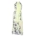 Produktbild FENICAL Langes Kleid Bohemian Style Printing Ärmellos Strandkleid Größe L (Hellgelb)