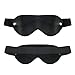 Produktbild Handgefertigte LICHTDICHTE Leder- AUGENMASKE mit LAMMFELL-Fütterung - 100% hochwertiges Rindsleder/Erotische Augenmaske, Schlafbrille für SM, BDSM und Bondage