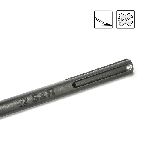 S&R Fliesenmeißel SDS MAX 400x50mm, abgewinkelt für Bohrhämmer ab 5 kg mit SDS-MAX Aufnahme - 3
