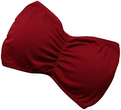 Bralette Bustier Crop Top Bra Vest , Yanhoo® Vest Have A Chest Pad Wearing Sports Underwear Lingerie Bodysuit Bandage Jumpsuit Underwear Nightdress Deep Bodysuit Lingerie (Free Size, Red)