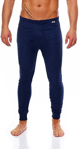2 x Super Warm Thermal Men's Under-Trousers / Long-Johns Long Blue, Size: 5 - 13, blue, 8