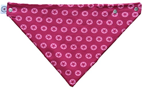 Zahntuch Sternkreise Pink, wasserdichtes Halstuch - 2