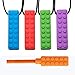 Produktbild Sensory Chew Halskette Set Beißring Silikon Kauen Anhänger Perfekt für Autismus ADHS SPD Oral Motor Zahnen & Beißen braucht 5 Packs Tough und langlebig