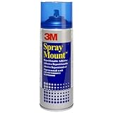 Permanente cuando se seca 3M Spray Mount - Adhesivo Reposicionable, 200 ml