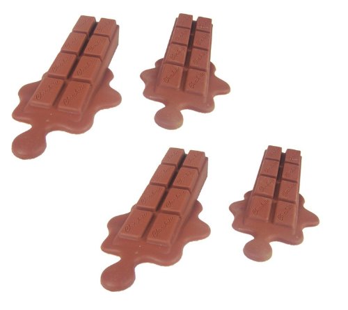 Viskey Melt Chocolate Door Stopper, Brown, 4pcs