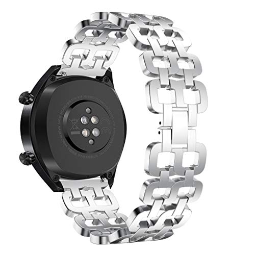 Preisvergleich Produktbild Fcostume Uhrenarmband, Edelstahl-Schnellspanner Ersatzband-Handschlaufe für Huawei Watch GT (Rotgold)
