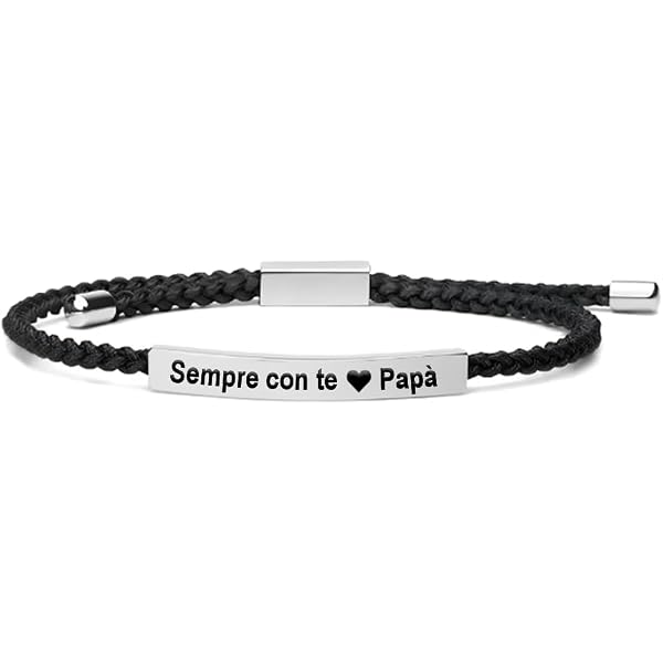 Nero) Braccialetto tubolare motivazionale Let Them, regalo di amicizia