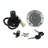 repuestos motos yamaha medellin Conditon: 100% nuevo MUJUN Repuesto Reemplazo universal Reparación de piezas de motocicleta Interruptor de encendido Juego de llaves de bloqueo del asiento del tapón de gas para Yamaha MT03 06-12 YZF R6 1999-05 R1 1998-05
