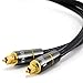 Produktbild VMOJO [1,8m (Meter)] HQ Platinum 24K Vergoldet Toslink (optisches / digital) Kabel | Toslink Stecker | LWL Lichtwellenleiter | HQ Stecker aus Metall mit vergoldeten Kontakten | Home Entertainment / HiFi / Konsolen