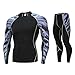 Produktbild Amphia - Herren Sportswear - Schnell trocknendes Sport Top + Yogahosen - Herren-Trainings-Gamaschen-Eignungs-Sport-Turnhalle, die Yoga-athletische Hosen + Hemd-Klage läuft(Schwarz,XXXL)