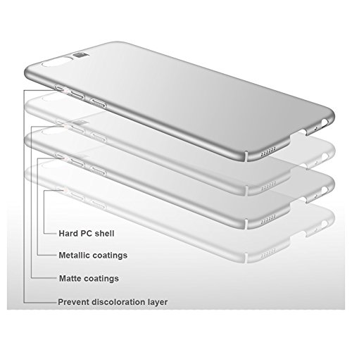 Plata Ultra-delgado Funda Case Cover y Protector de Pantalla Para Huawei P10 5 1 pulgadas Vooway   MS70297