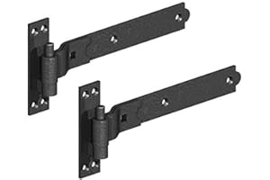 Merriway BH06850 - Bisagras para puerta (250 mm, 2 unidades), color negro